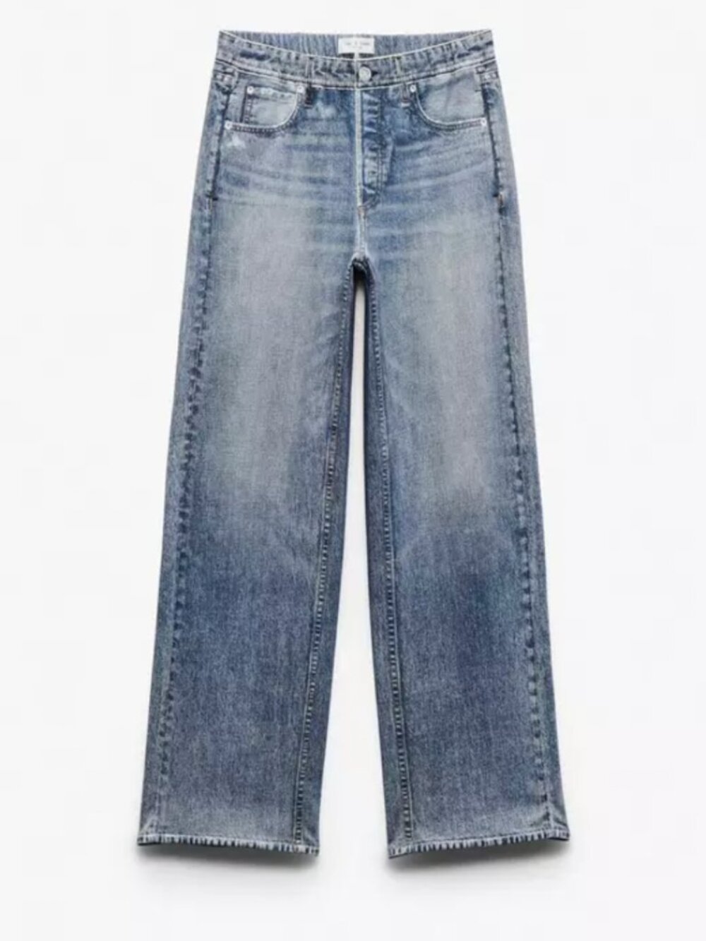 Rag & Bone Miramar Wide Leg Cotton Fleece Sweatpant Jeans